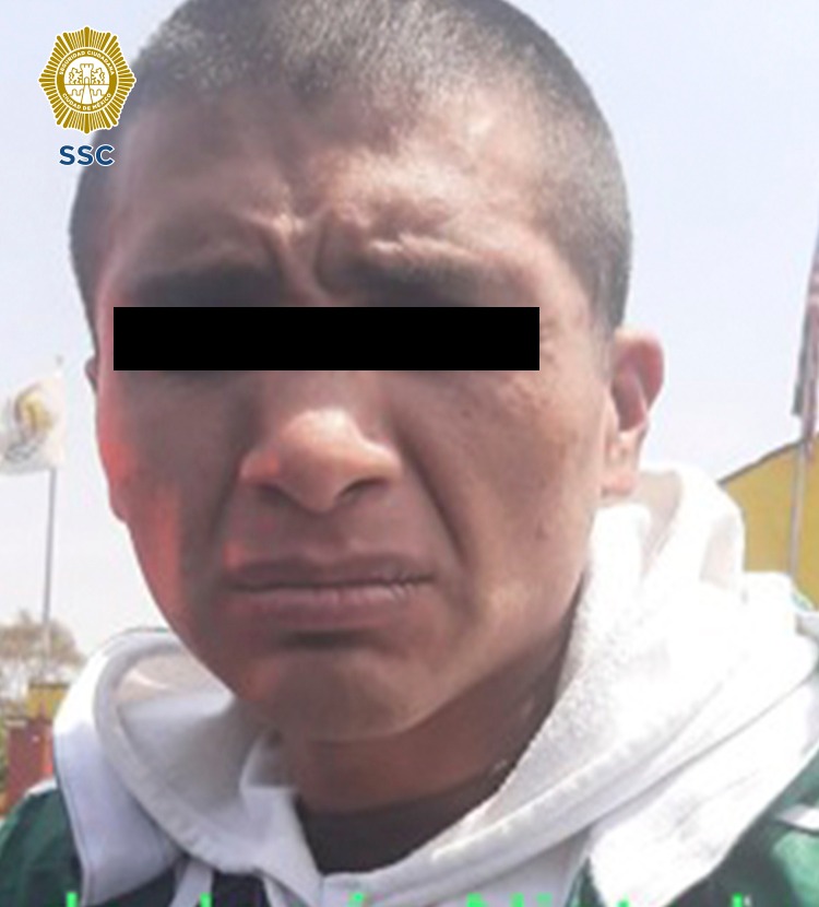 Un posible responsable del asalto a un repartidor de alimentos, fue detenido por efectivos de la SSC en la alcaldía Tlalpan