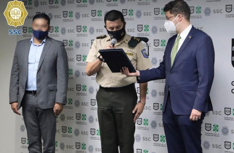 ¡Vídeo! El embajador de la República del Ecuador en México, agradeció al personal de la SSC por la liberación de dos de sus ciudadanos que al parecer fueron privados ilegalmente de su libertad