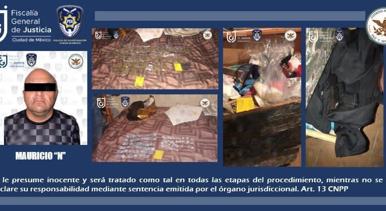 ¡Vídeo! Suspende FGJCDMX definitivamente de sus funciones a elemento de la PDI detenido por la probable comisión del delito contra la salud