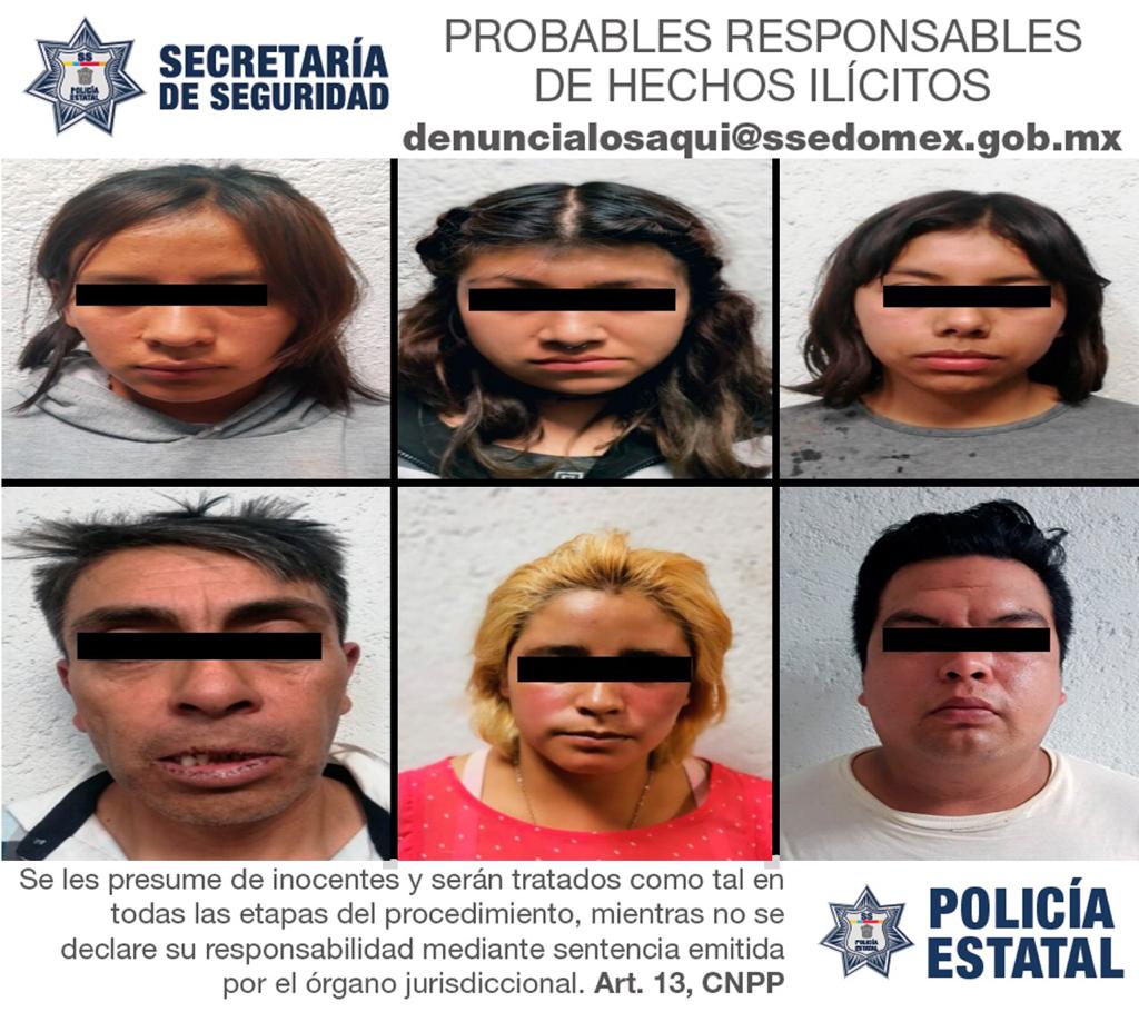 Trabajos coordinados entre la Secretaría de Seguridad y FGJEM permiten la detención de siete personas posibles responsables del delito de secuestro