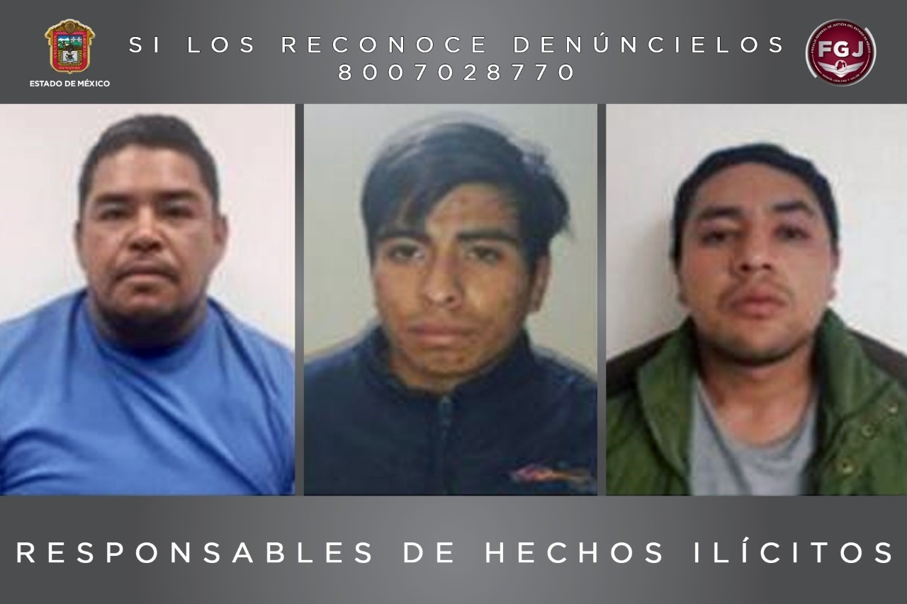Condenan a 55 años de prisión a tres sujetos acusados de un doble homicidio en Ocoyoacac