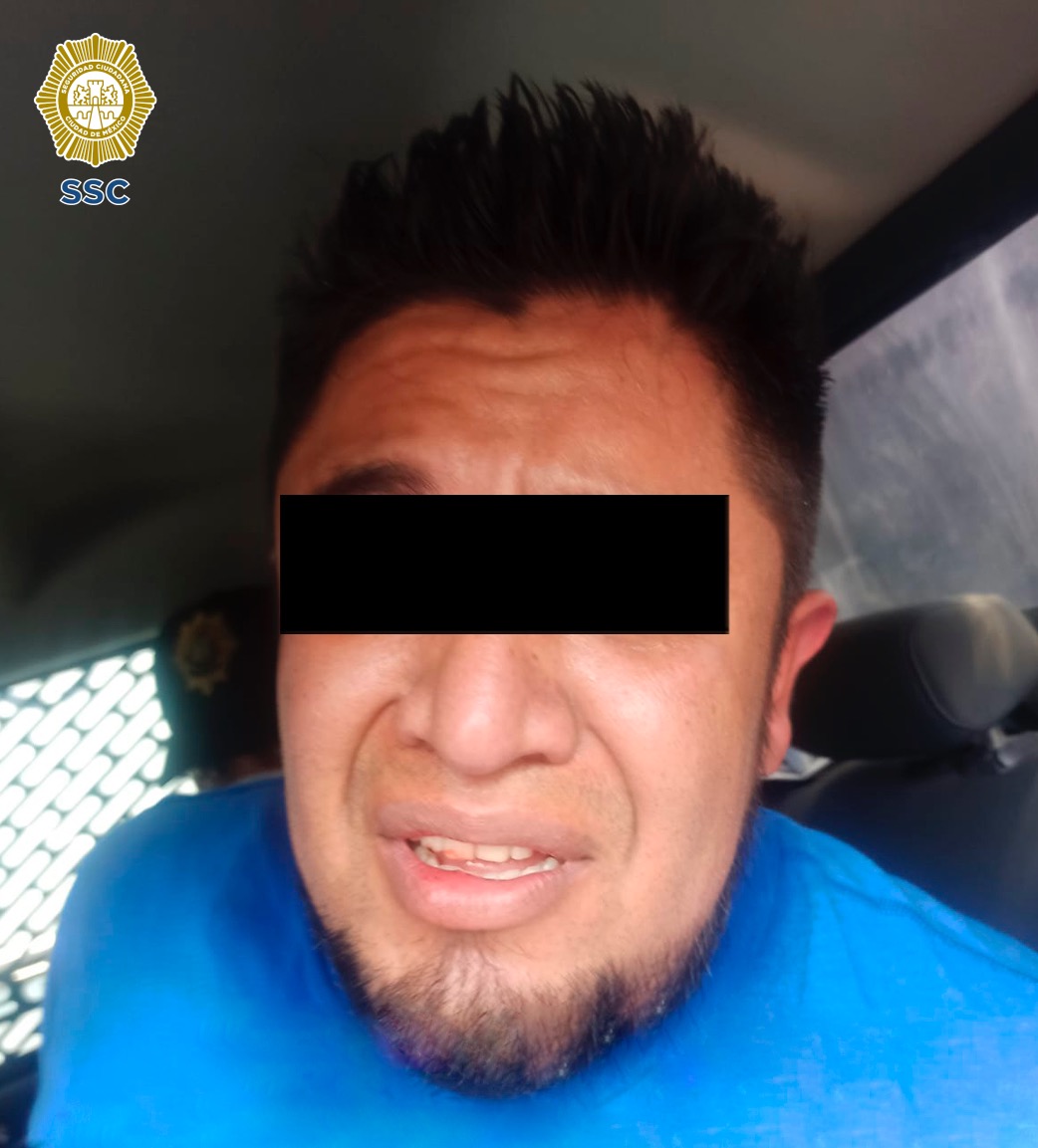 En la alcaldía Gustavo A. Madero, efectivos de la SSC detuvieron a un hombre por su posible participación en el robo a un ciudadano que pretendía comprar un vehículo ofertado en una red social