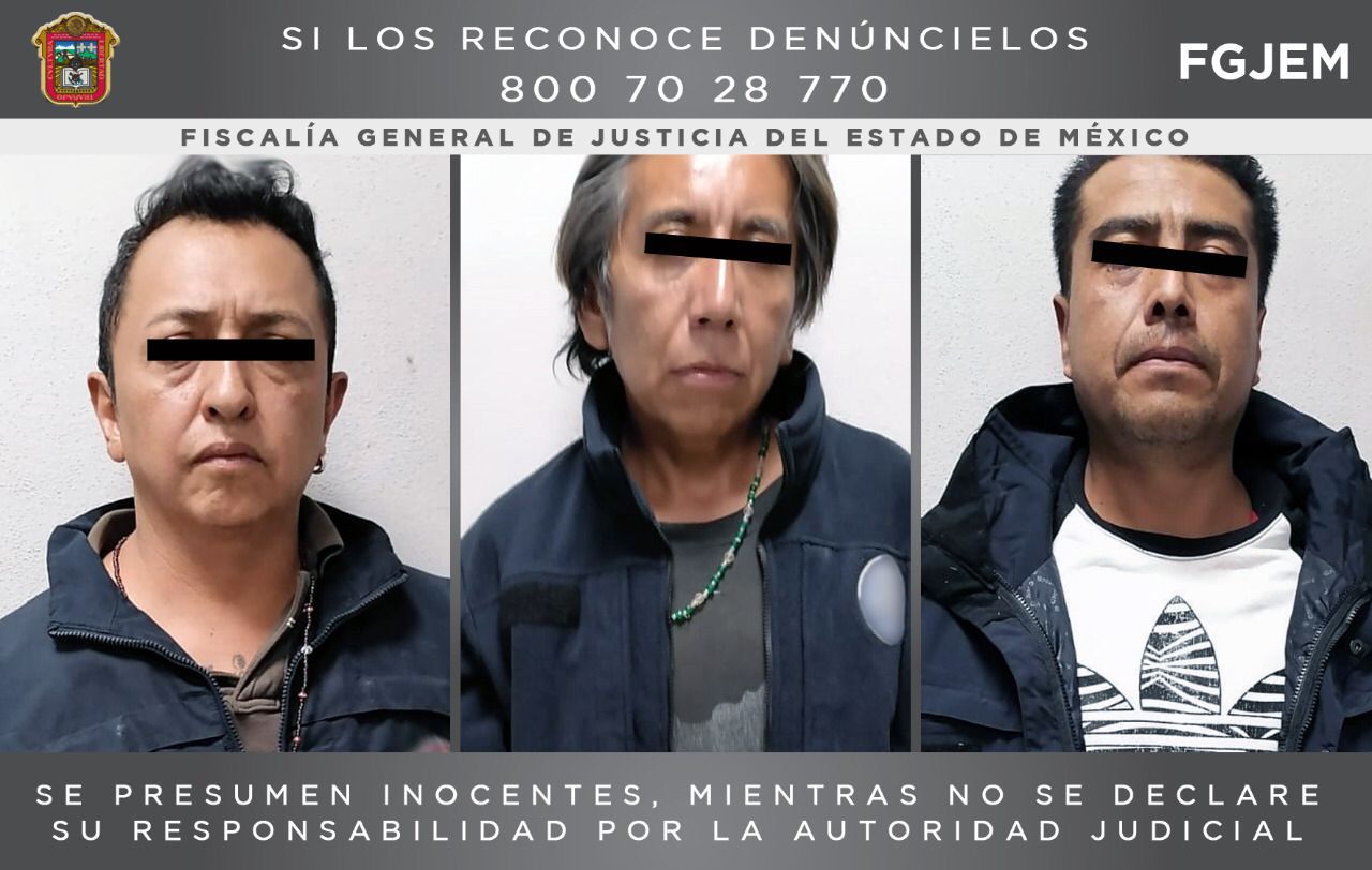 Asegura FGJEM a cuatro sujetos investigados por un robo a casa habitación en Tecámac