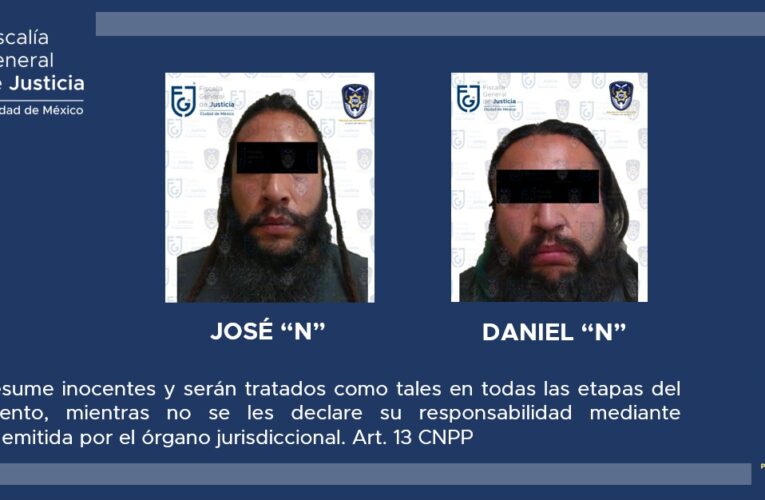 Aprehende FGJCDMX a dos hombres, por su probable participación en el delito de violencia familiar