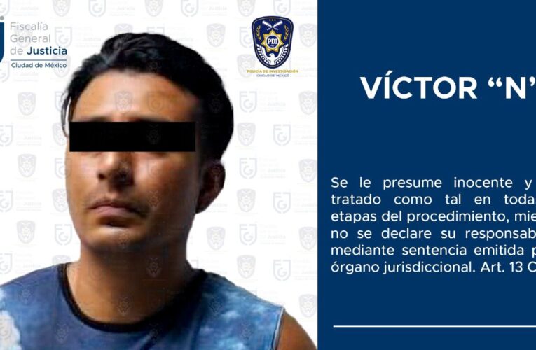 Cumplimenta FGJCDMX orden de aprehensión contra un hombre, acusado del delito de homicidio calificado