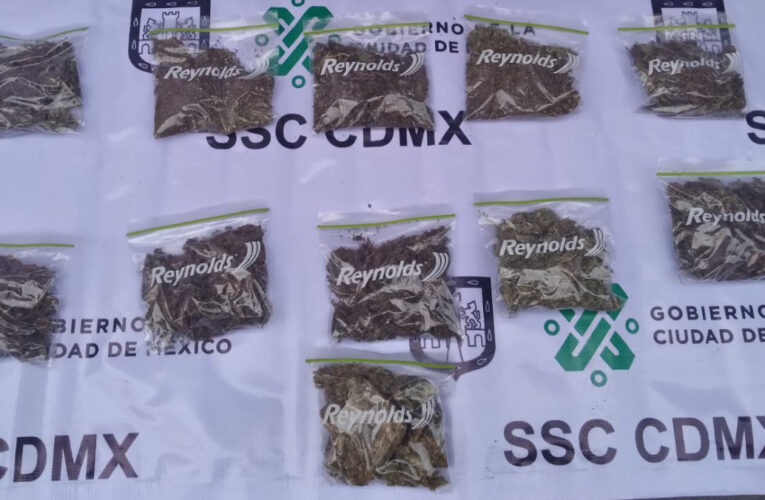 Detienen a seis personas posiblemente vinculadas con la venta de droga en alcaldía Cuauhtémoc