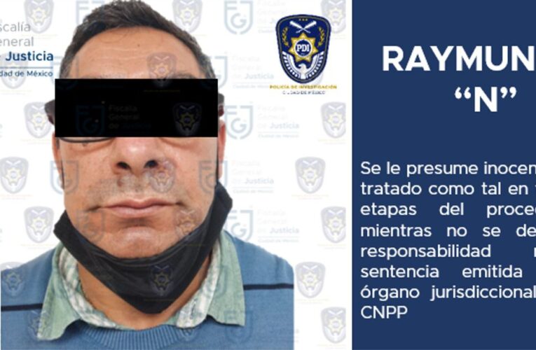 Aprehende FGJCDMX a un hombre, por su probable participación en el delito de abuso sexual agravado, cometido a persona menor de edad