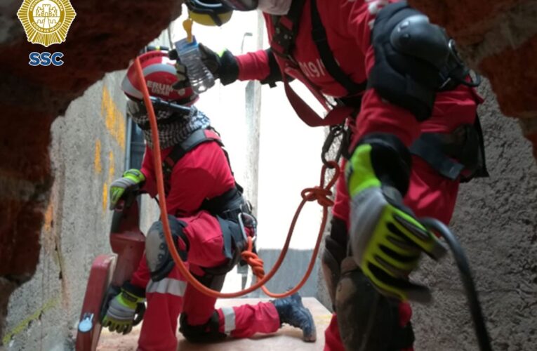 A dos años de recibir la acreditación nacional como equipo de búsqueda y rescate en estructuras colapsadas “USAR”, personal de ERUM realizó prácticas y capaciones para mantener los estándares para actuar en caso de desastres