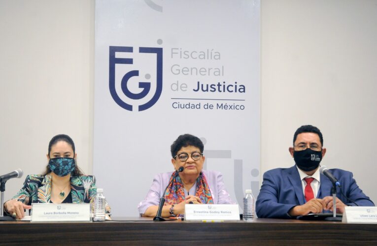 Conferencia de prensa con la Fiscal General de Justicia de LA Ciudad de México, Ernestina Godoy Ramos