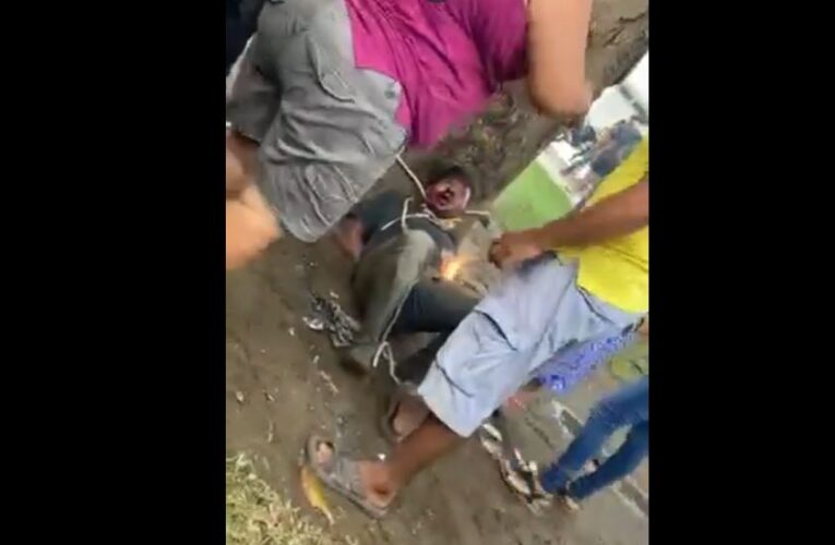 VIDEOS: Linchan a ladrón de motocicletas en Acapetahua, Chiapas