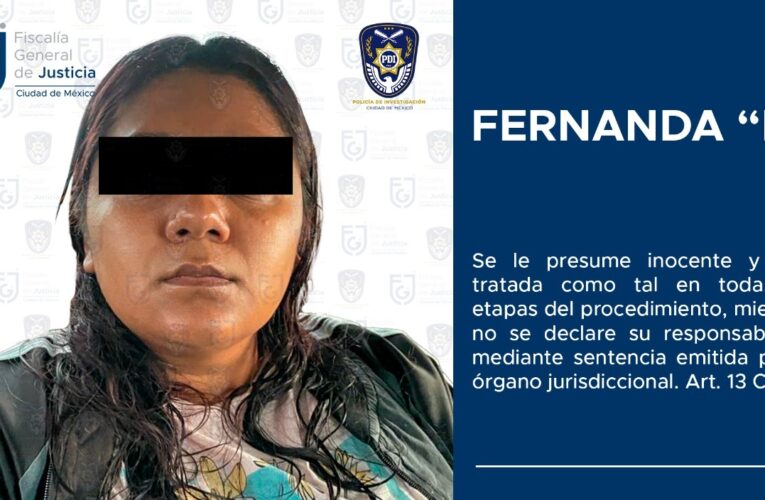 Aprehende FGJCDMX a una mujer acusada de extorsión agravada