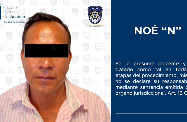 Cumplimenta FGJCDMX orden de aprehensión contra un hombre, por su probable participación en los delitos de homicidio y tentativa de homicidio