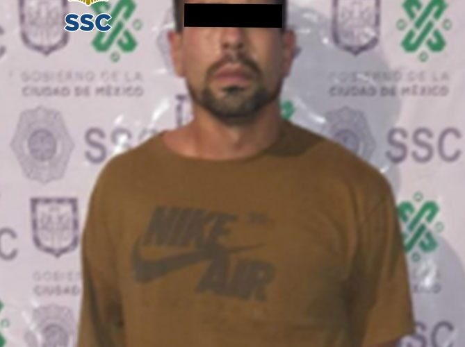 Un hombre fue detenido por efectivos de la SSC por su probable participación en el robo a una ciudadana en calles de la alcaldía Coyoacán