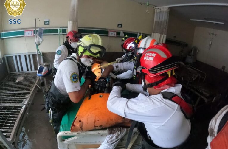 El agrupamiento “Zorros” de la SSC realizan labores de rescate