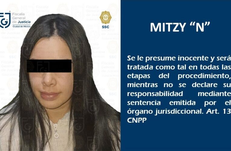 Obtiene FGJCDMX vinculación a proceso contra una mujer, por la posible comisión de los delitos de narcotráfico y posesión de arma de fuego de uso exclusivo de las Fuerzas Armadas