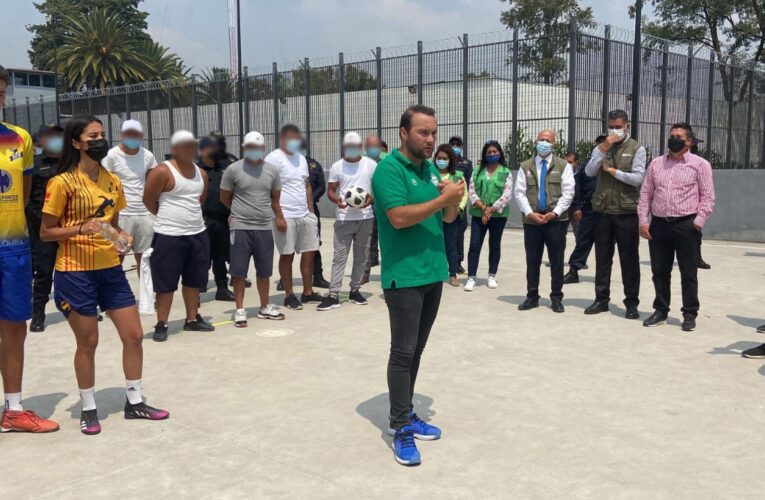 La Federación Mexicana de fútbol-tenis llevó prácticas y pláticas de ese deporte a los adolescentes en conflicto con la ley