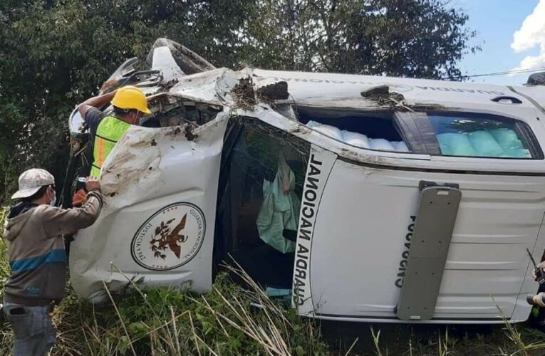 Pierde la vida elemento de GN en accidente vial