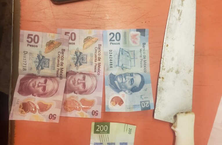 Por posiblemente robar dinero en efectivo de una panadería en la alcaldía Cuauhtémoc, policías de la SSC detuvieron a dos hombres