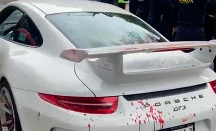 Asalto deja dos heridos en un Porsche en la alcaldía Miguel Hidalgo