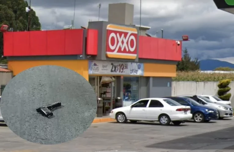 Hombres intentan asaltar Oxxo con pistola “de juguete” en Toluca; policías matan a uno