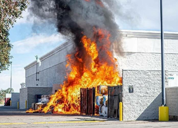 Fuerte incendio en almacén de Walmart de Indianápolis