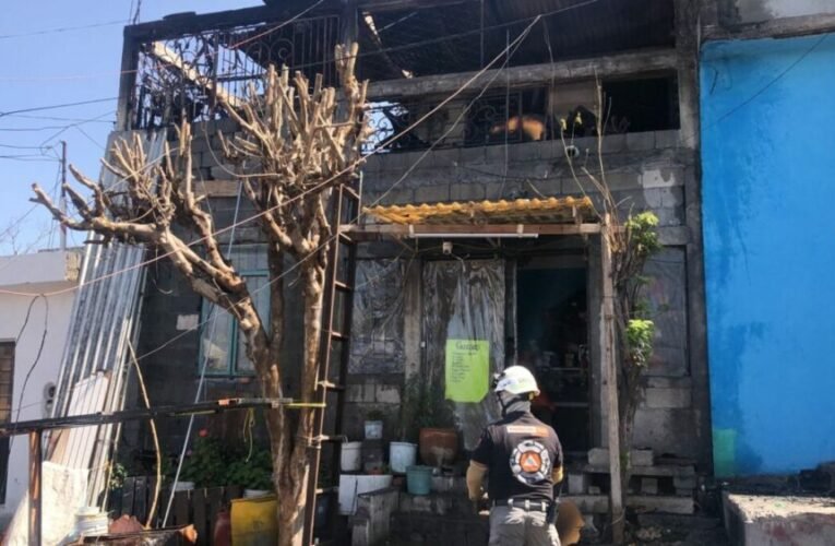 Se reporta incendio de casa habitación en Nuevo León