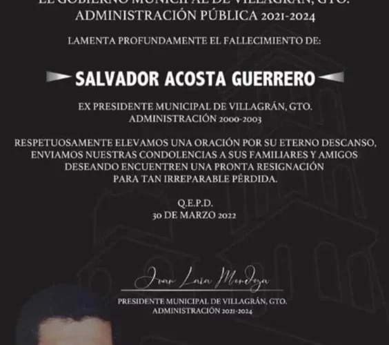 Matan a exalcalde y empresario de Villagrán, Guanajuato