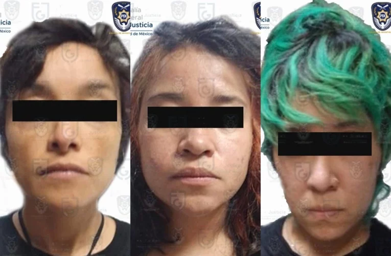 FGJ de la CDMX presenta a tres mujeres implicadas en toma de instalaciones de la CNDH