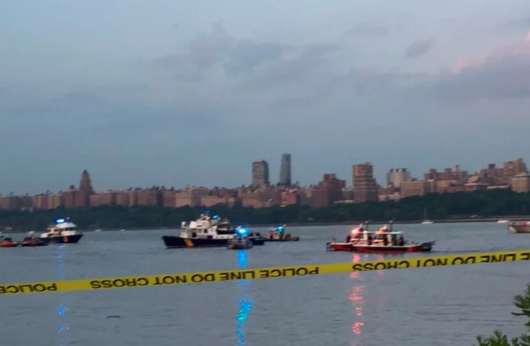 Tragedia en Nueva York: dos colombianos muertos y nueve heridos dejó naufragio en río Hudson