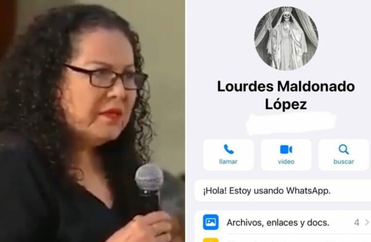 Encienden celular de la periodista asesinada Lourdes Maldonado, aparece imagen de Santa Muerte