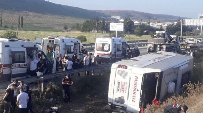 Video. Accidente en Turquía deja 16 muertos y 29 heridos