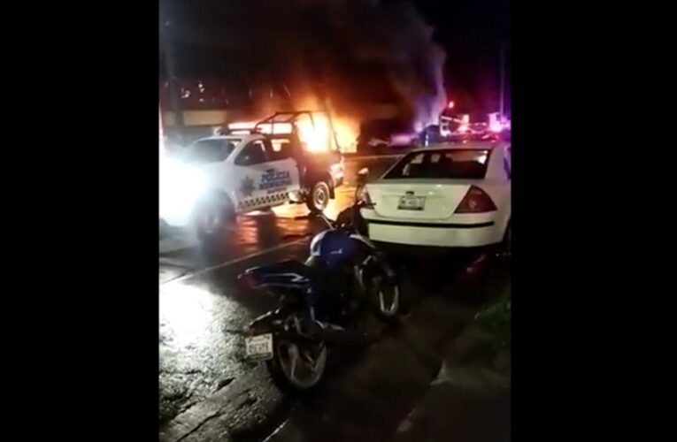 Grupos criminales incendian tiendas de autoservicio y vehículos en ciudades de Guanajuato