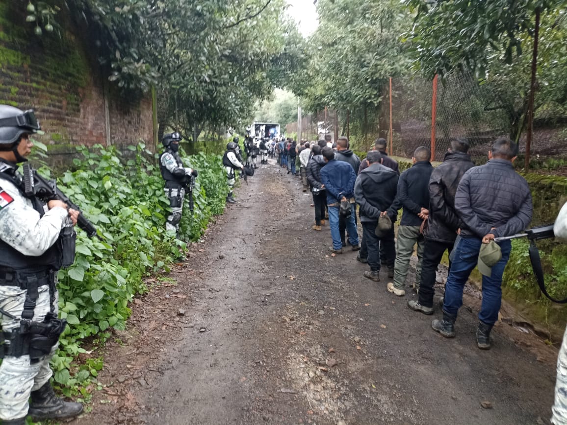 capturan 167 personas en Michoacán
