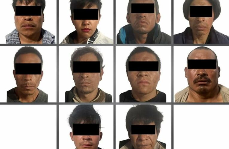 Detienen a 17 personas logrando desarticular 2 bandas delincuenciales en Toluca