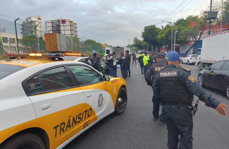 Motociclista muere en accidente en Av. Tlalpan