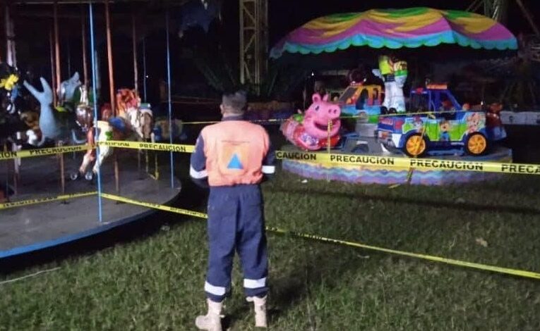 Video- Se desploma juego en Expo Feria de Guerrero al menos 25 lesionados