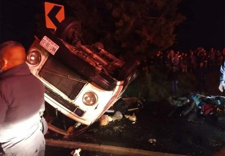 Accidente en Jilotepec deja 8 muertos y 7 heridos