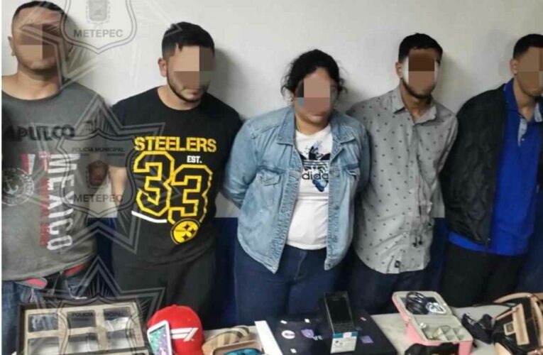 Detiene Polícia de Metepec a integrantes de una banda delictiva