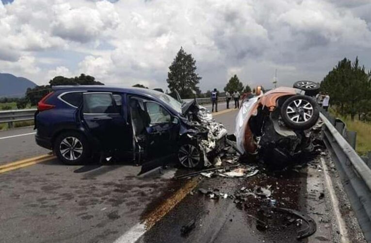 Accidente en carretera Amozoc-Perote deja 5 muertos