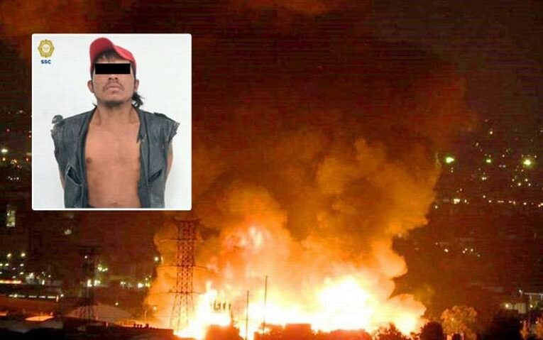 Es arrestado el principal sospechoso del incendio en la central de Abastos de Iztapalapa