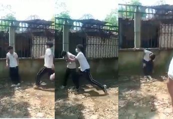 Video. Joven de secundaria es golpeado por compañero en Chiapas