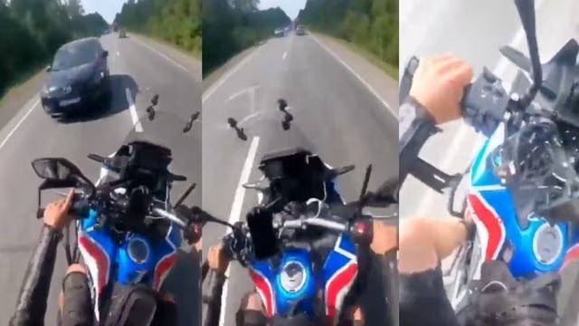 (VIDEO) Motociclista sufre amputación de pie tras colisión en la carretera México-Cuernavaca