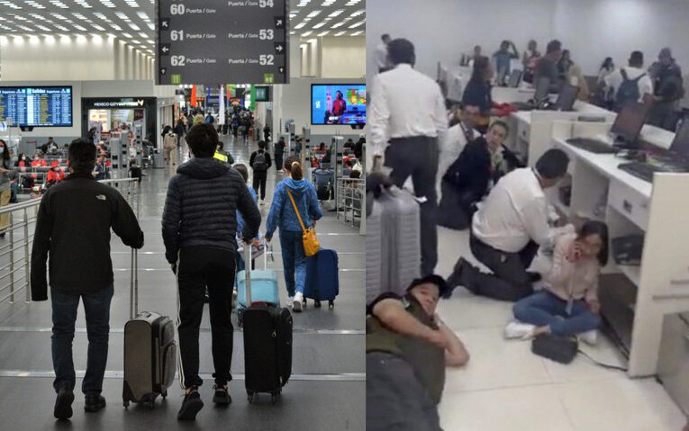 (VIDEO) Balacera en la Terminal 1 del AICM: Un Incidente Tenso que Quedó Grabado