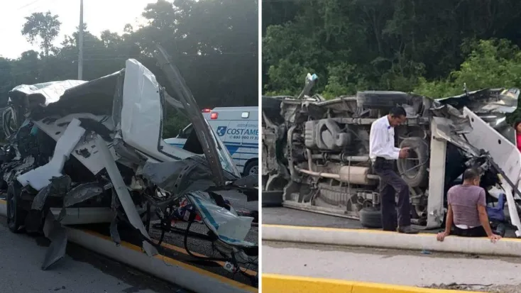 Accidente automovilístico en Playa del Carmen, deja un saldo de 7 muertos y 12 heridos