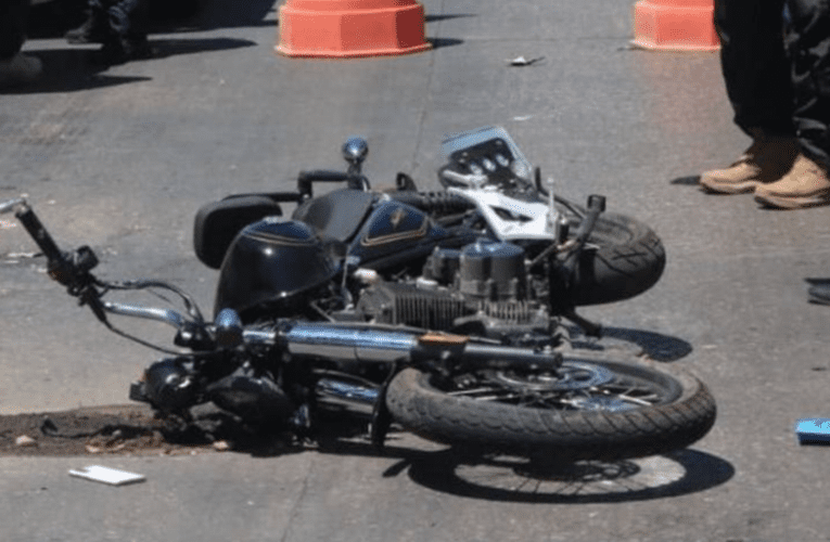 Motociclista muere después de un choque en la Benito Juárez