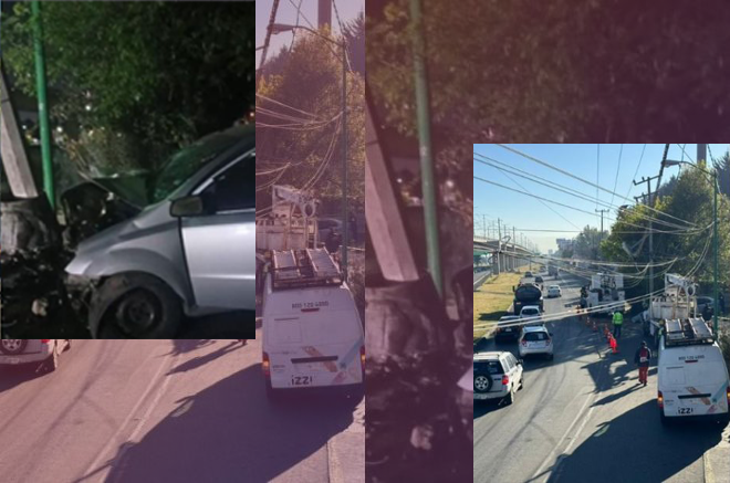 Accidente fatal en Avenida las Torres deja un muerto y sin luz