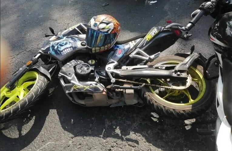 Biker es atropellado por un tráiler en la carretera México – Texcoco