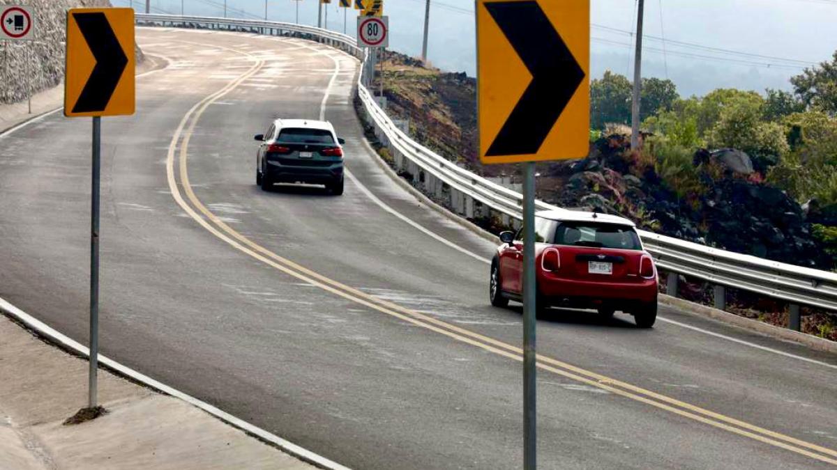 Choque de motociclistas en la autopista México-Cuernavaca