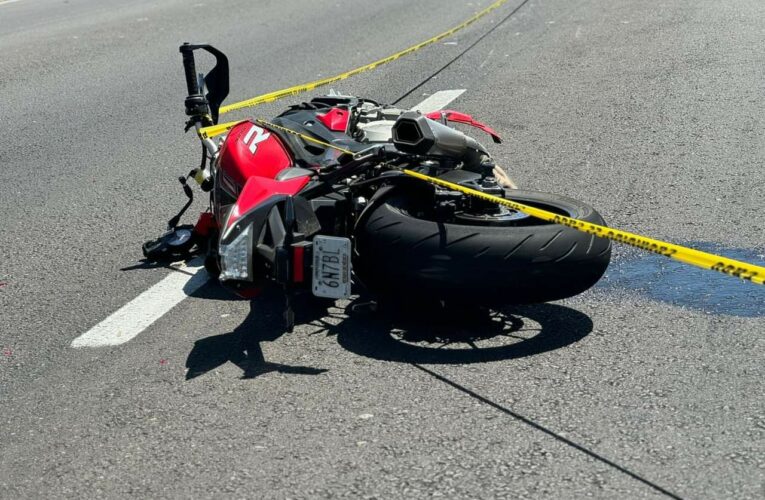 Accidente en la México – Toluca: biker muerto