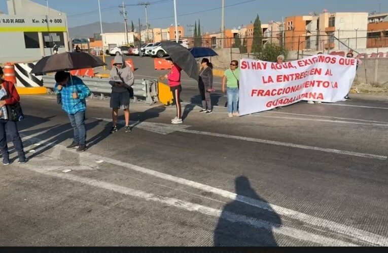 ¡Sin agua, sin paz! Protesta en la Caseta Ojo de Agua